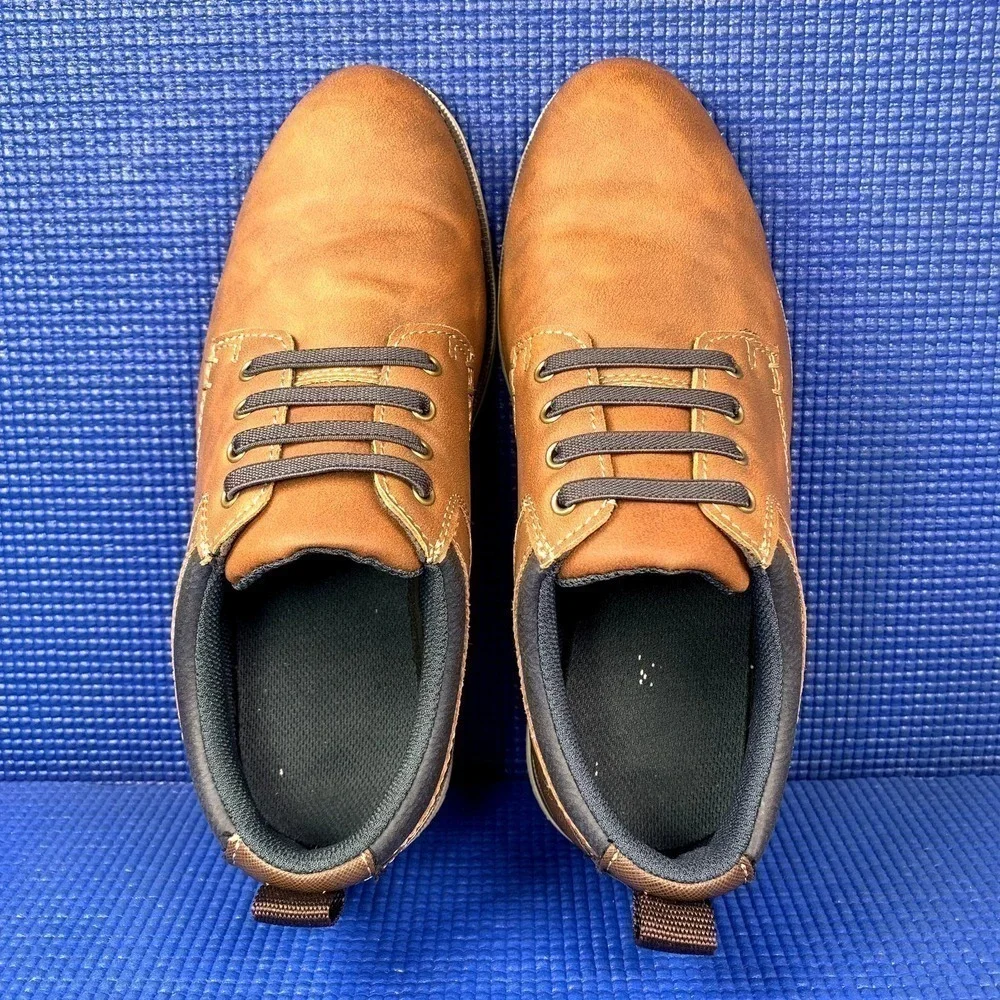 SONOMA JOHNNCOGNAC Kids-Boys Size 4M Brown Blue Casual Shoes 218421